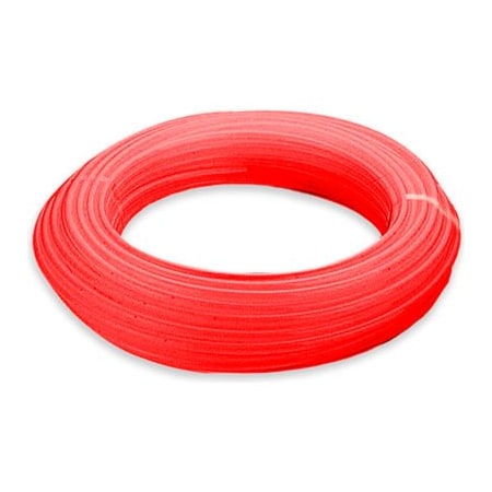 Alpha Technologies Aignep USA 1/4" OD Polyurethane Tubing, Red Color, 100' Roll, 125 - 200 psi PU445-1-100